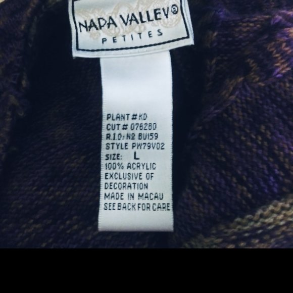 NAPA VALLEY Sweater Cardigan Women's Size L Petites w/Free Shipping!! - Picture 6 of 16